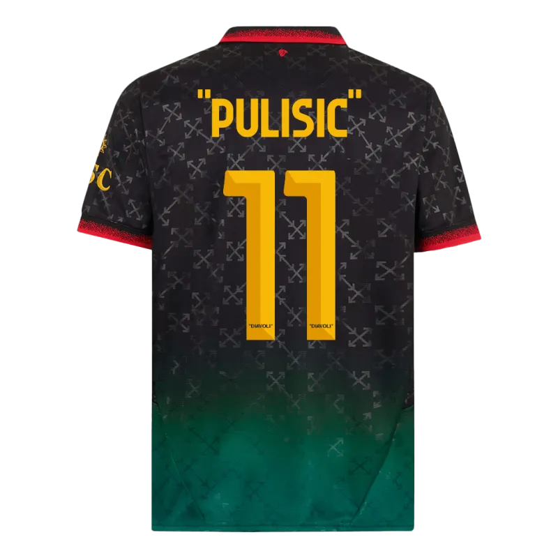 PULISIC  #11 AC Milan Fourth Away Soccer Jersey 2024/25
