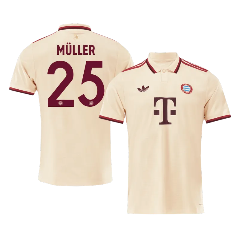 MÜLLER #25 Bayern Munich Third Away Soccer Jersey 2024/25   UCL