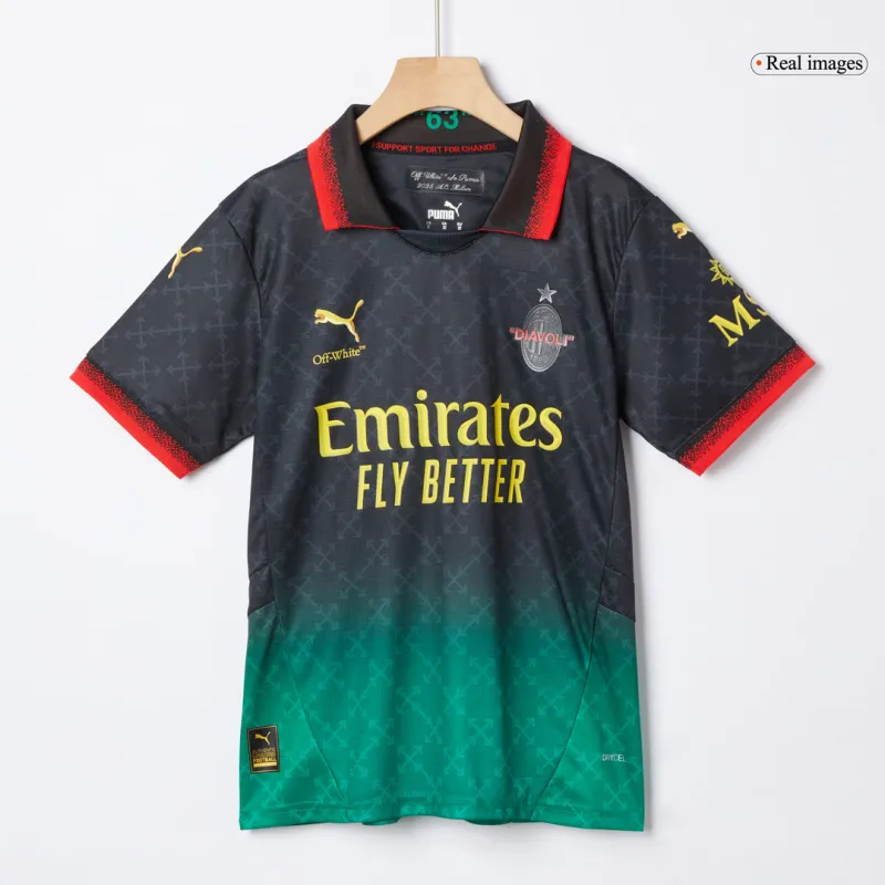 AC Milan Fourth Away Kids Soccer Jerseys Kit 2024/25