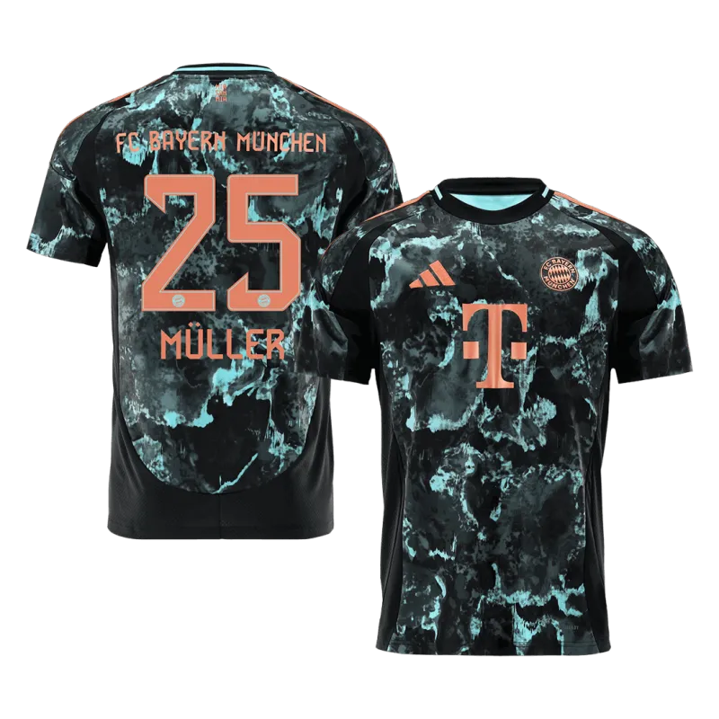 MÜLLER #25 Bayern Munich Away Soccer Jersey 2024/25
