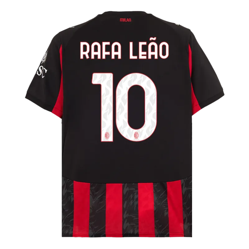 RAFA LEÃO #10 AC Milan Home Soccer Jersey 2025/26