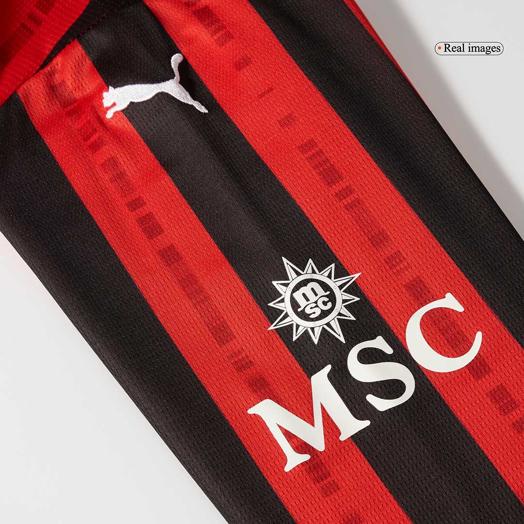 AC Milan Home Long Sleeve Soccer Jersey 2024/25