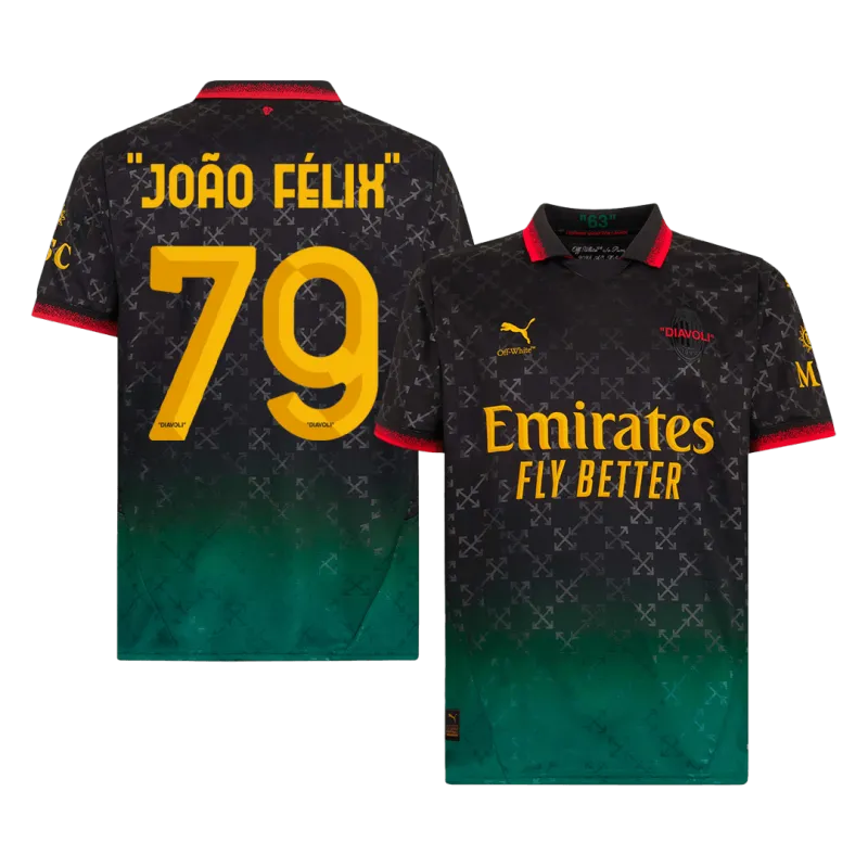 JOÃO FÉLIX  #79 AC Milan Fourth Away Soccer Jersey 2024/25