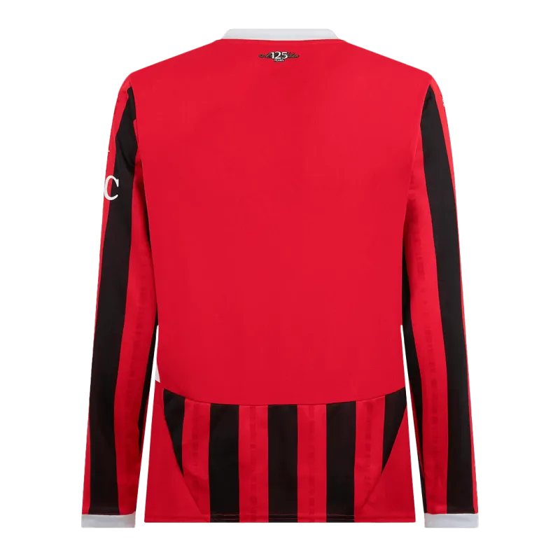 AC Milan Home Long Sleeve Soccer Jersey 2024/25