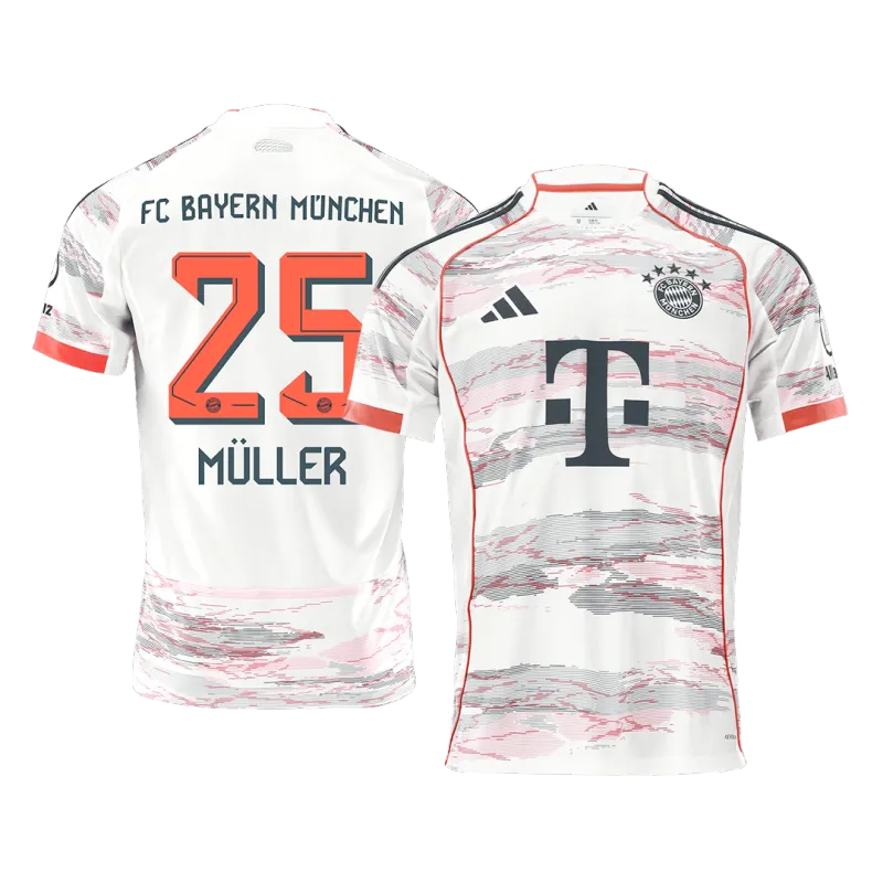 MÜLLER #25 Bayern Munich Away Soccer Jersey 2025/26