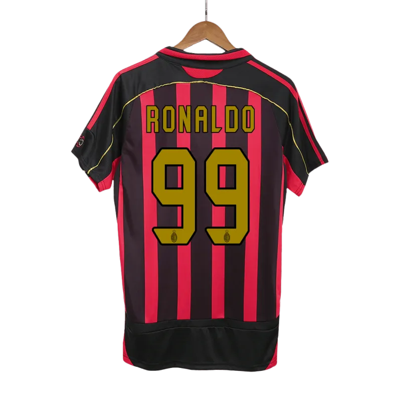 Vintage Soccer Jersey RONALDO #99 AC Milan Home 2006/07