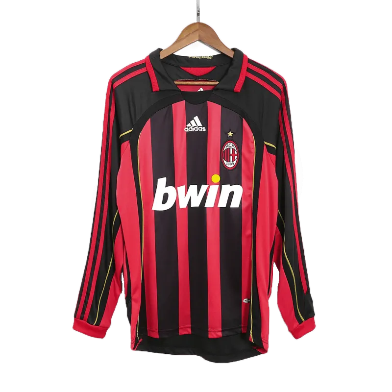 Vintage Soccer Jersey RONALDO #99 AC Milan Home Long Sleeve 2006/07