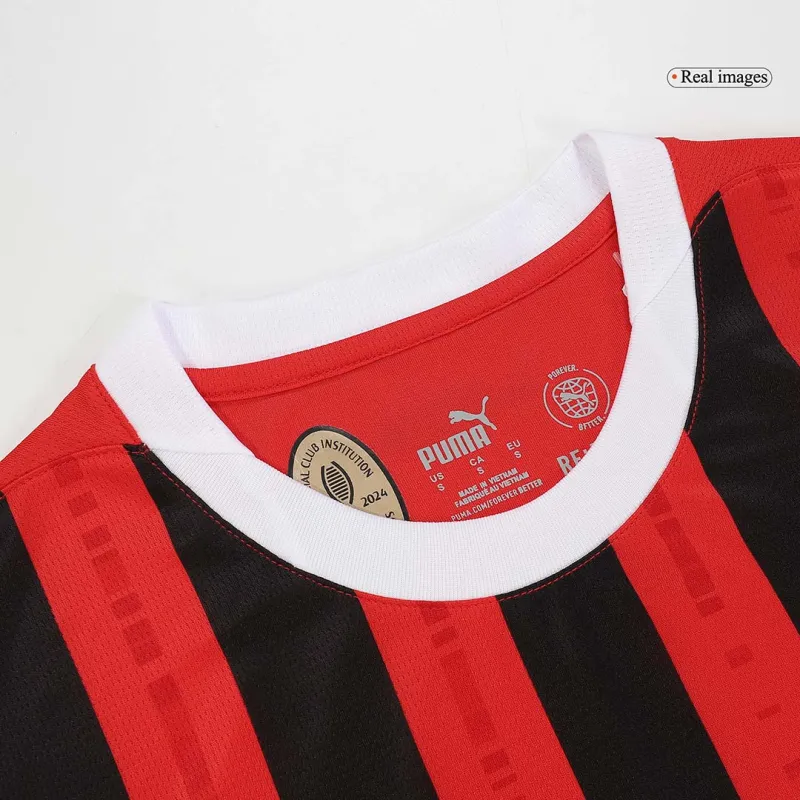 MORATA #7 AC Milan Home Soccer Jersey 2024/25   UCL