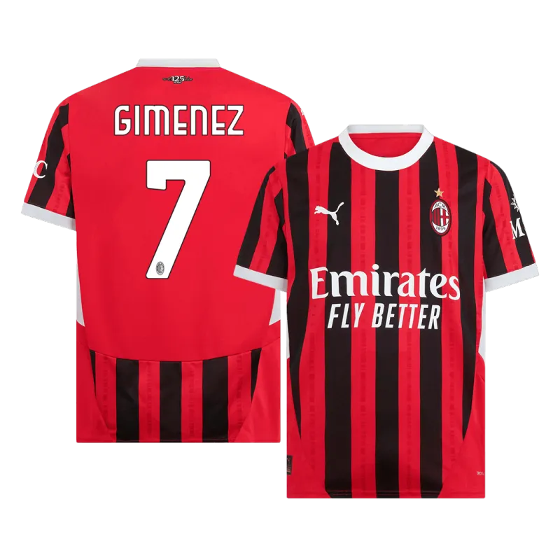 GIMENEZ #7 AC Milan Home Soccer Jersey 2024/25