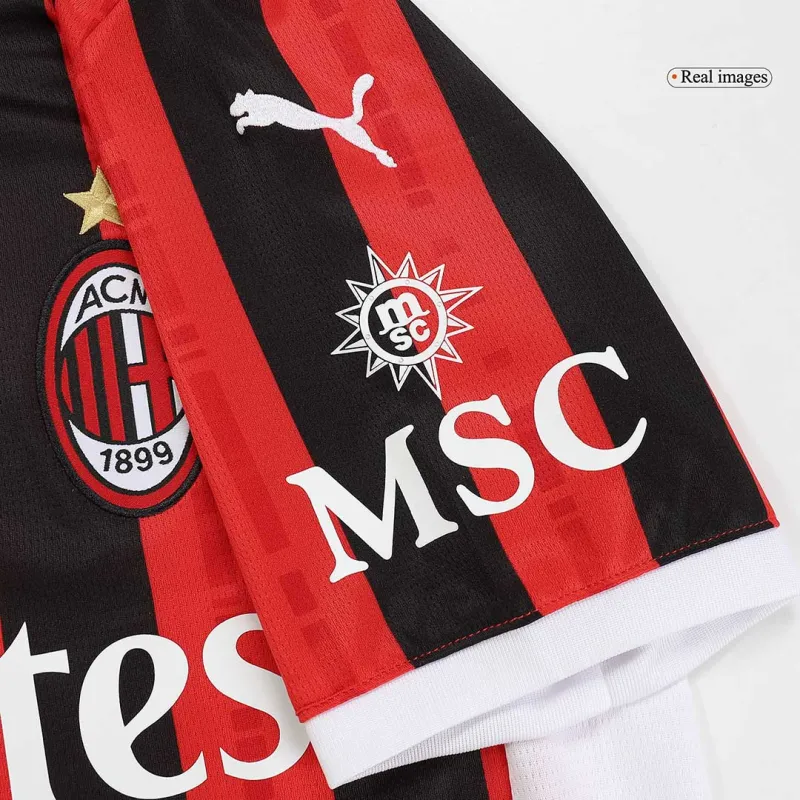 MORATA #7 AC Milan Home Soccer Jersey 2024/25   UCL