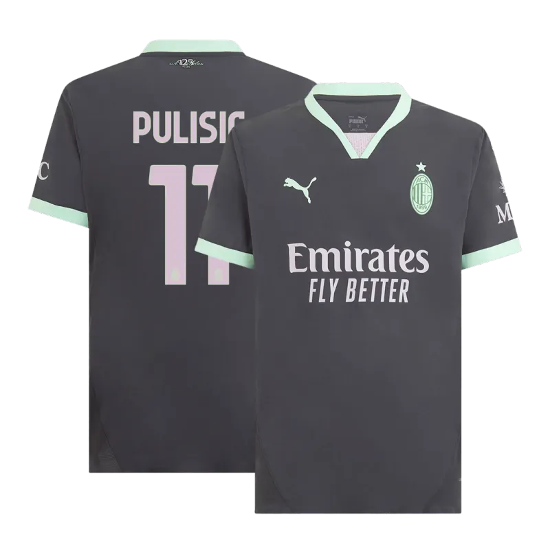 PULISIC #11 AC Milan Third Away Authentic Soccer Jersey 2024/25