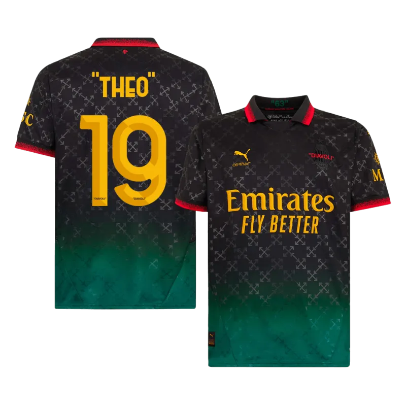 THEO  #19 AC Milan Fourth Away Soccer Jersey 2024/25