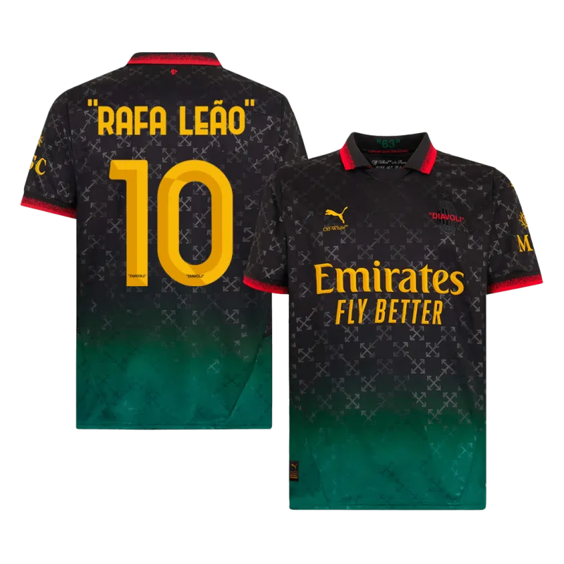 RAFA LEÃO  #10 AC Milan Fourth Away Soccer Jersey 2024/25