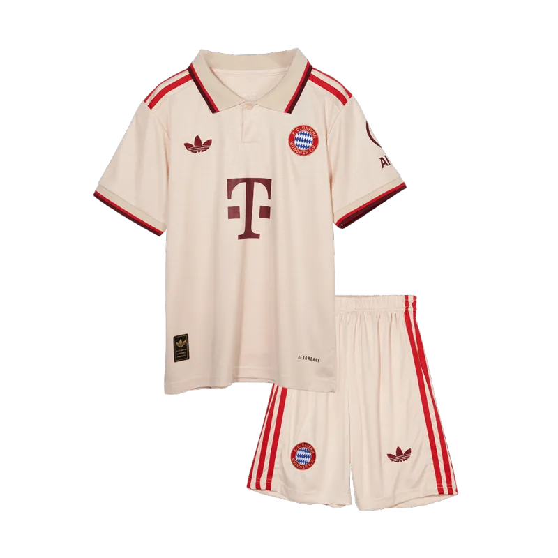 Bayern Munich Third Away Kids Soccer Jerseys Kit 2024/25   UCL
