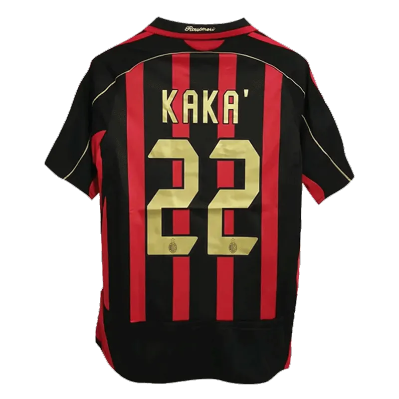Vintage Soccer Jersey KAKA  #22 AC Milan Home 2006/07