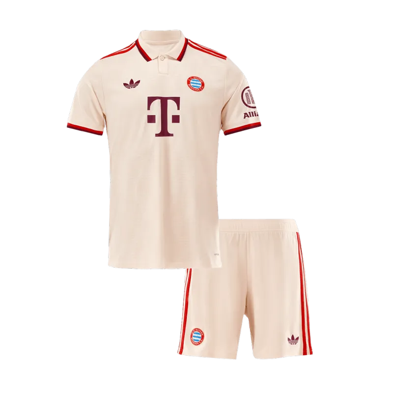 Bayern Munich Third Away Kids Soccer Jerseys Kit 2024/25   UCL