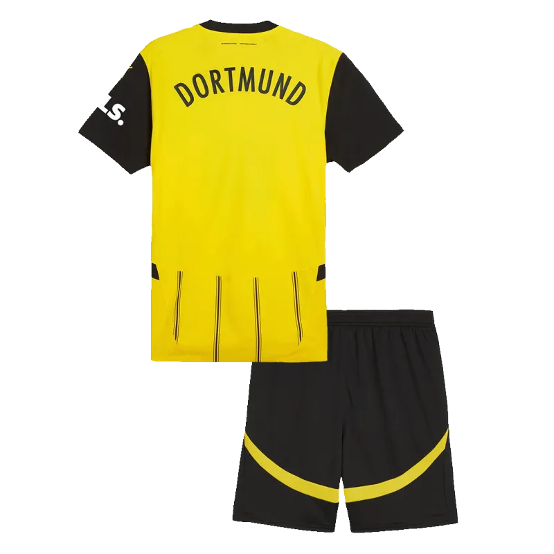 Borussia Dortmund Home Kids Soccer Jerseys Kit 2024/25