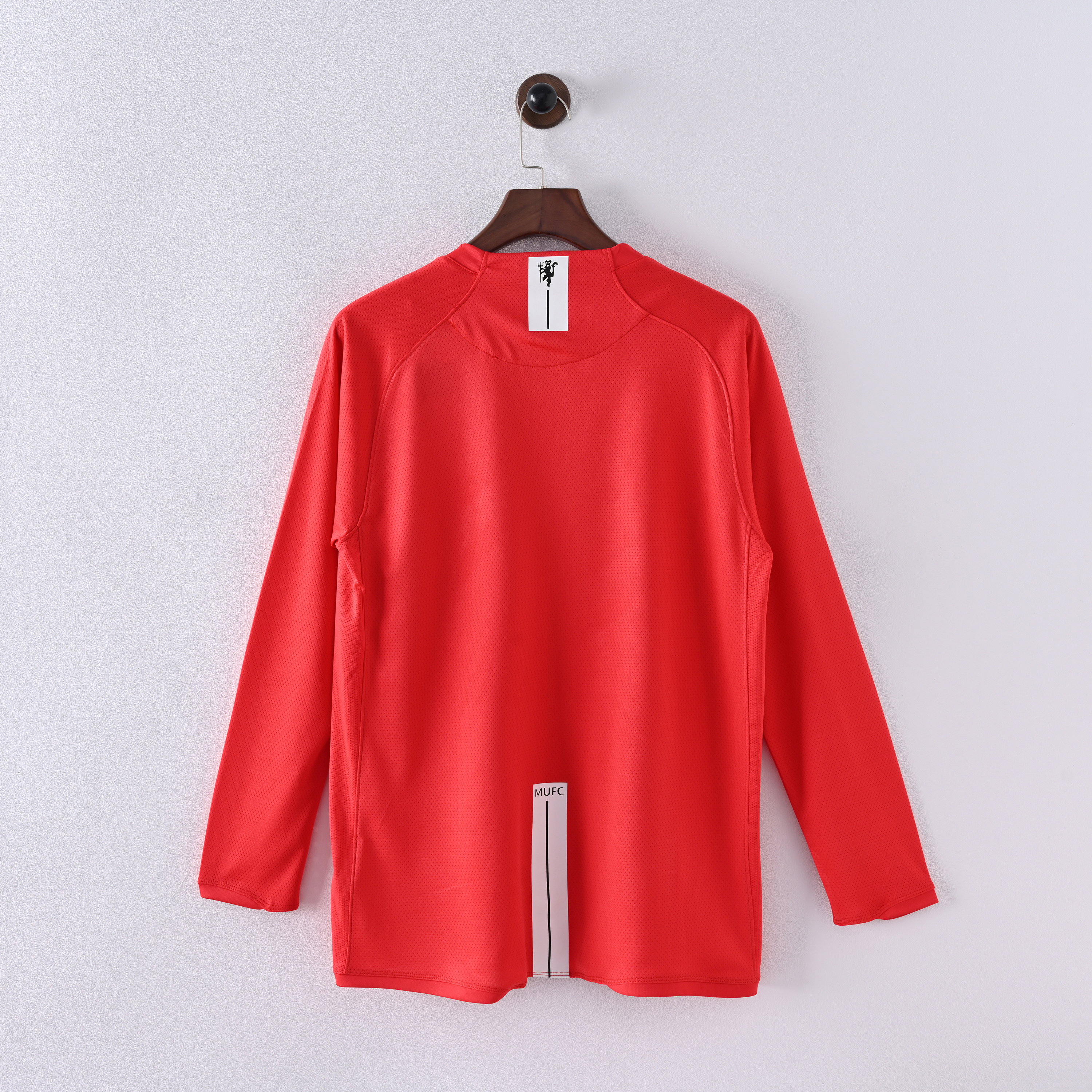 Long sleeves 2007-2008 Manchester United home jersey