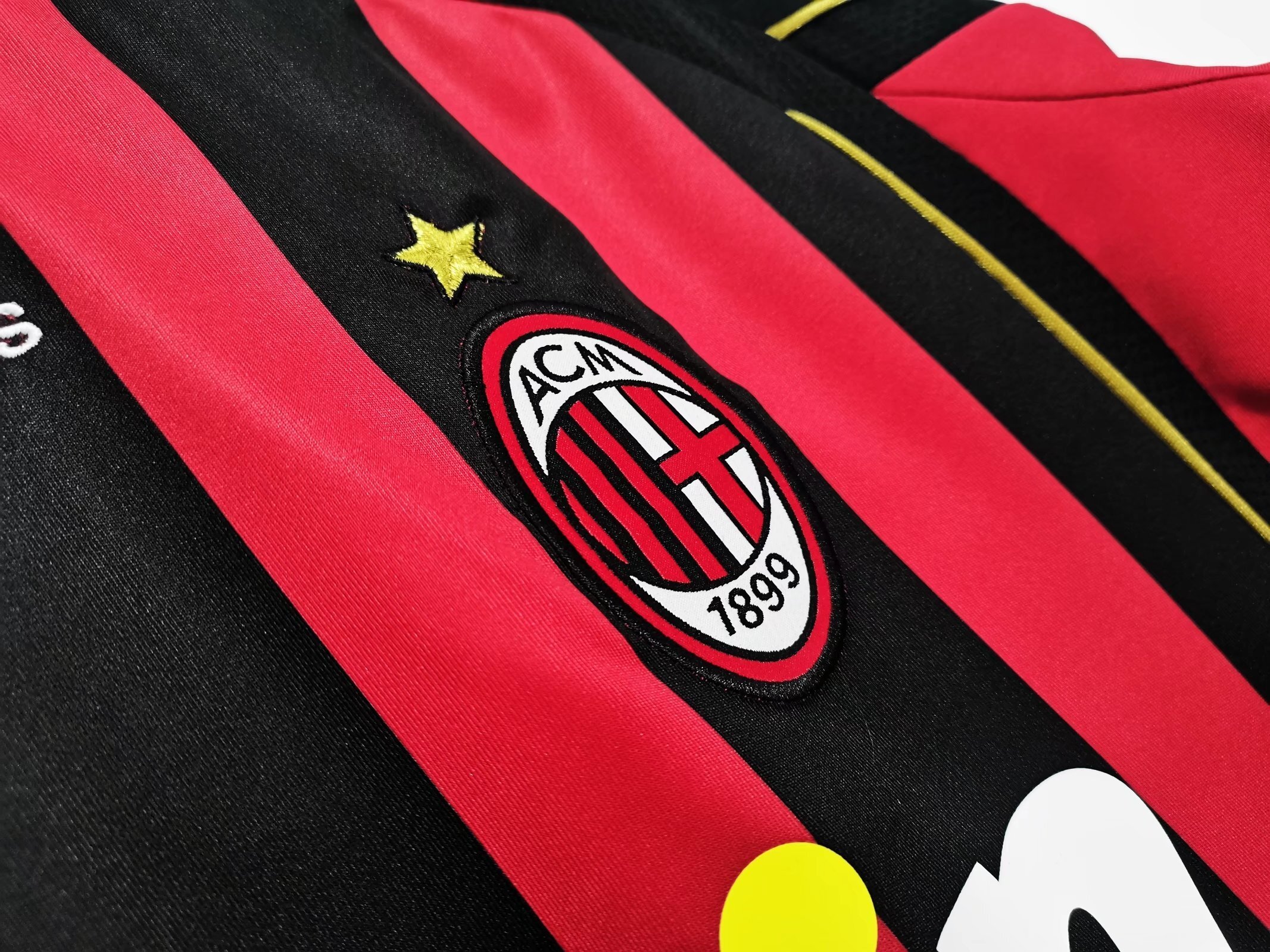 Long sleeves 2006-2007 AC Milan home jersey
