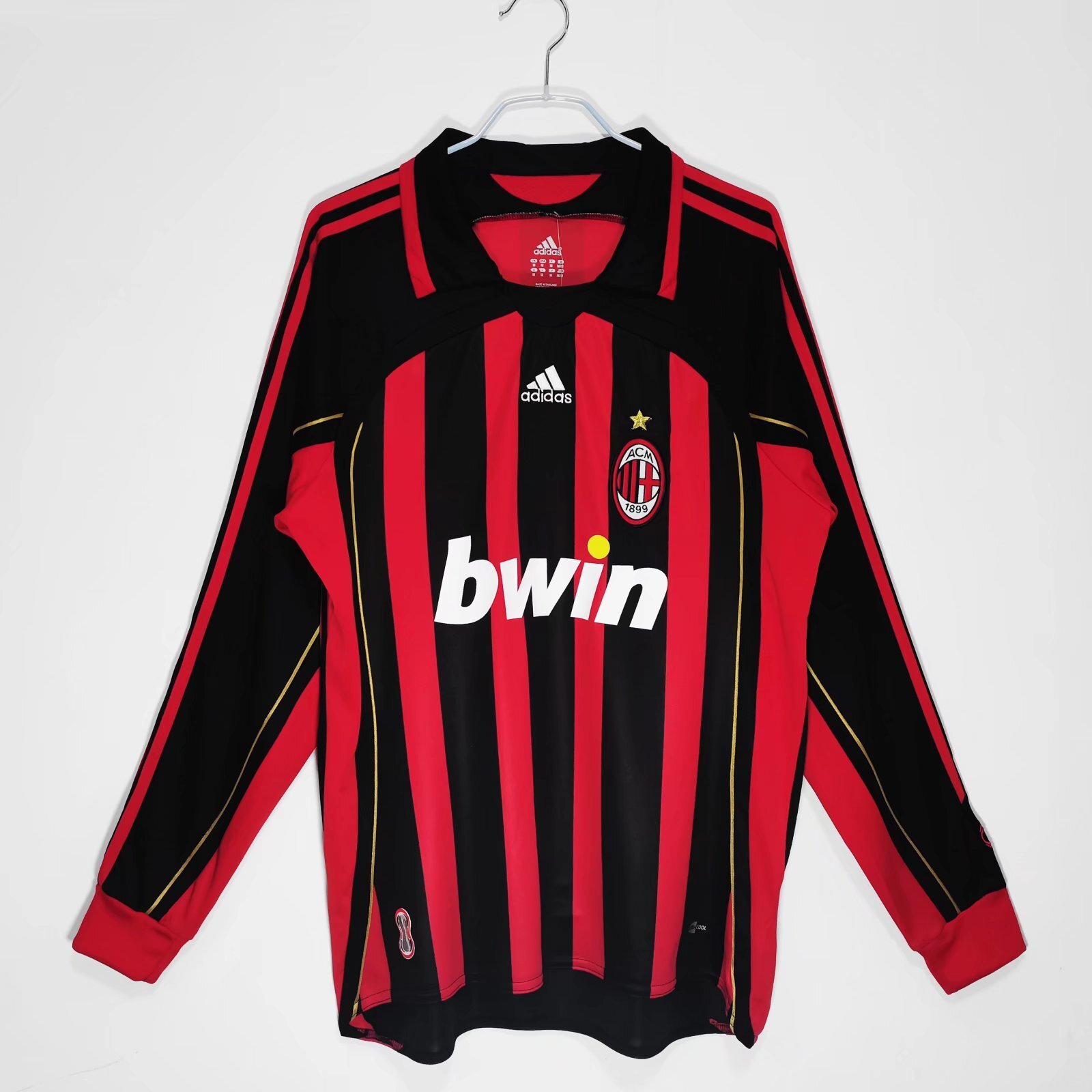 Long sleeves 2006-2007 AC Milan home jersey