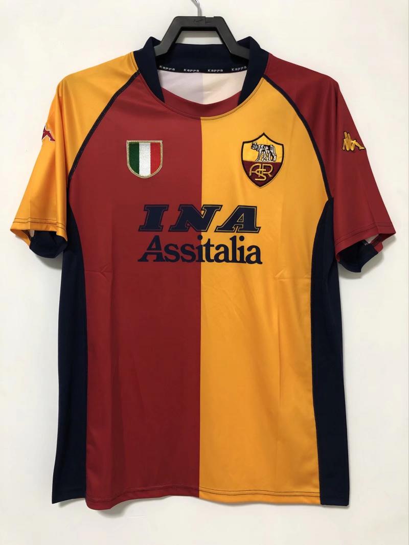 2000-2001 Roma Home jersey
