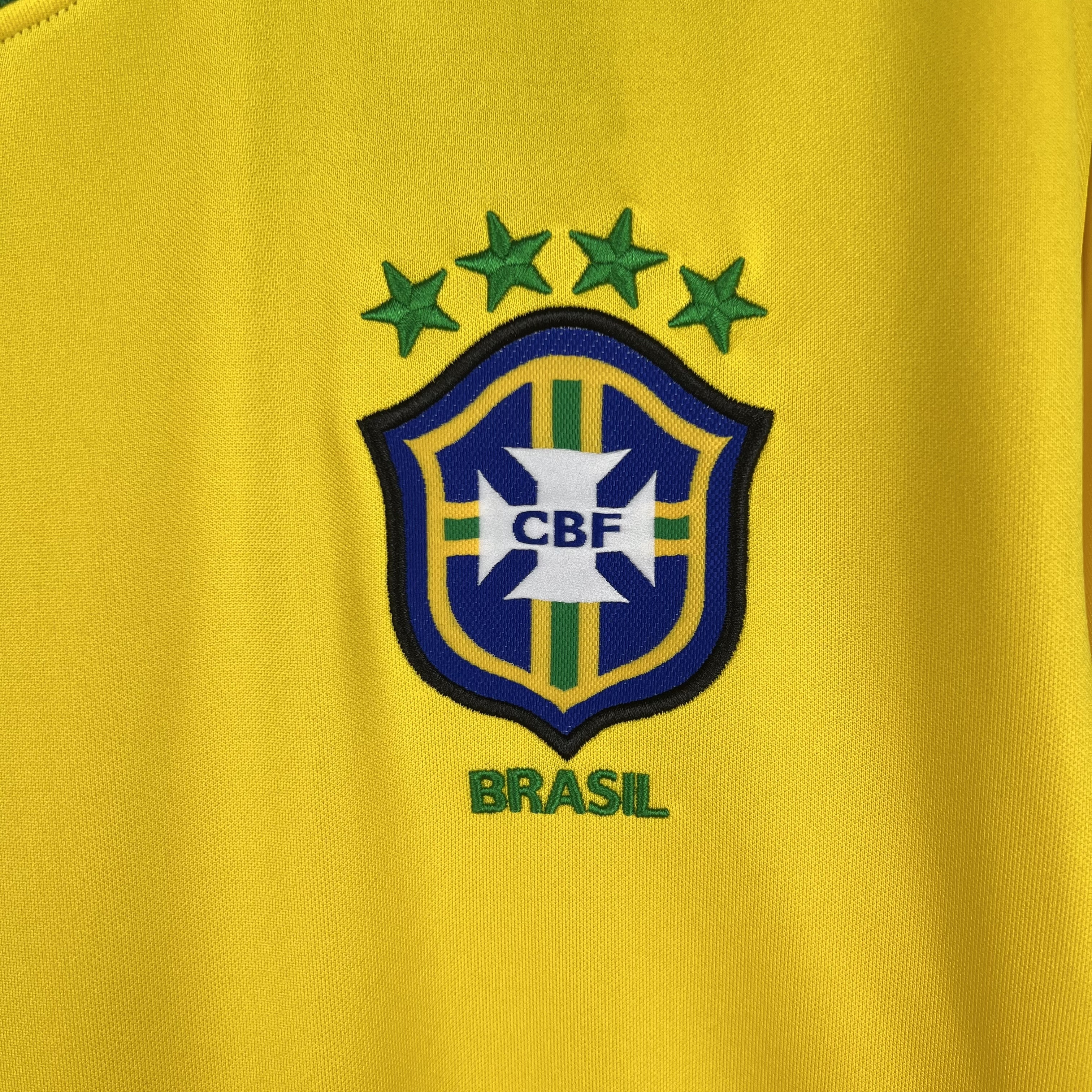 Long sleeves 1998 Brazil Home jersey
