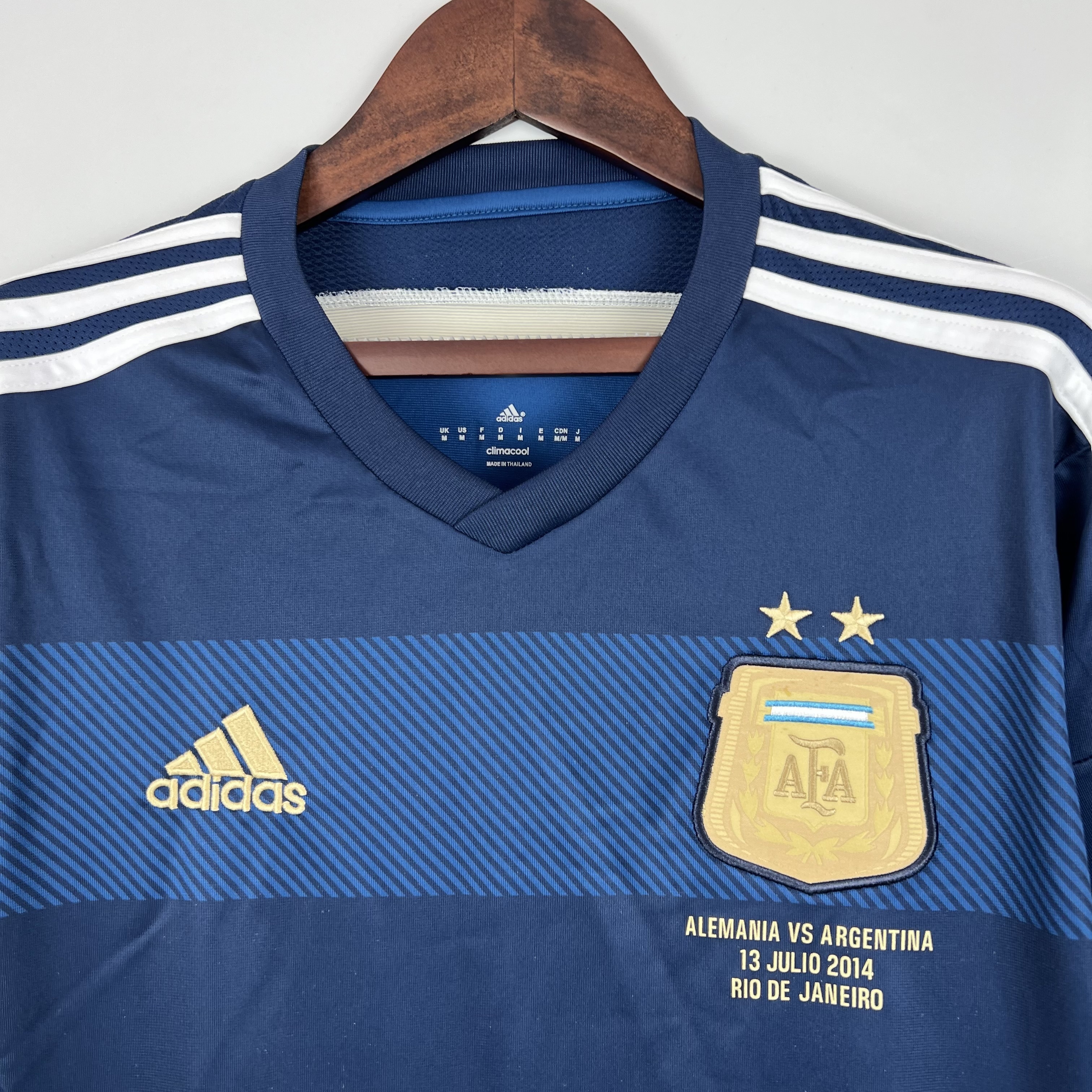 Long sleeves 2014 Argentina Away jersey