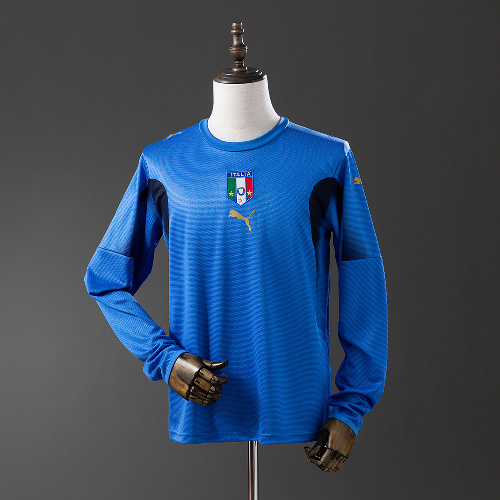 Long sleeves 2006 Italy Home jersey