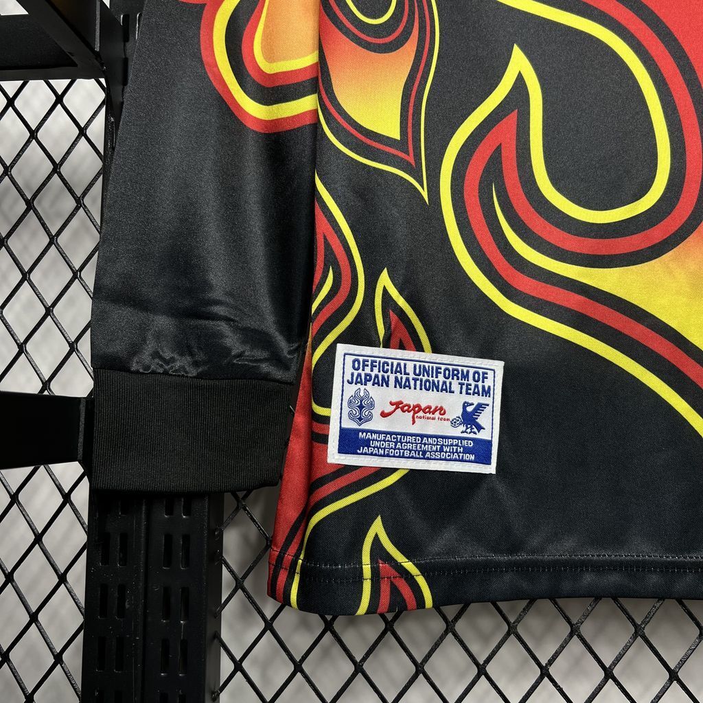 1998 Japan Goalkeeper Red Flame Retro Jersey