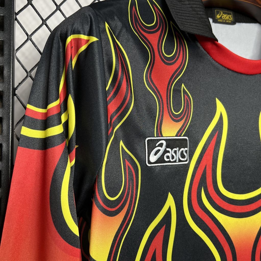 1998 Japan Goalkeeper Red Flame Retro Jersey