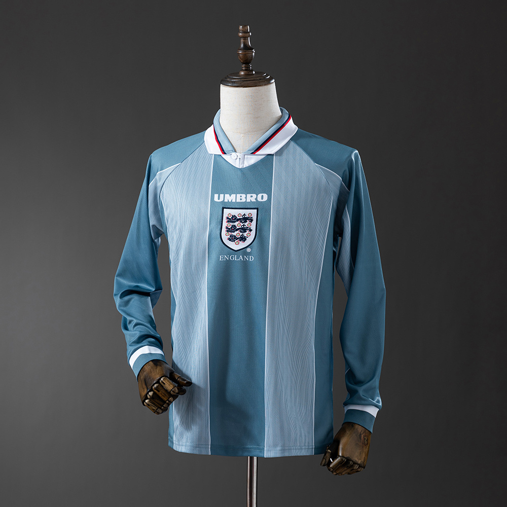 Long Sleeve 1996 England Away Jersey