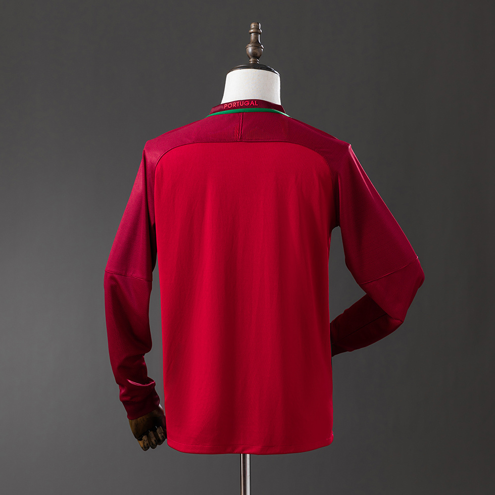 Long sleeve 2016 Portugal home Jersey