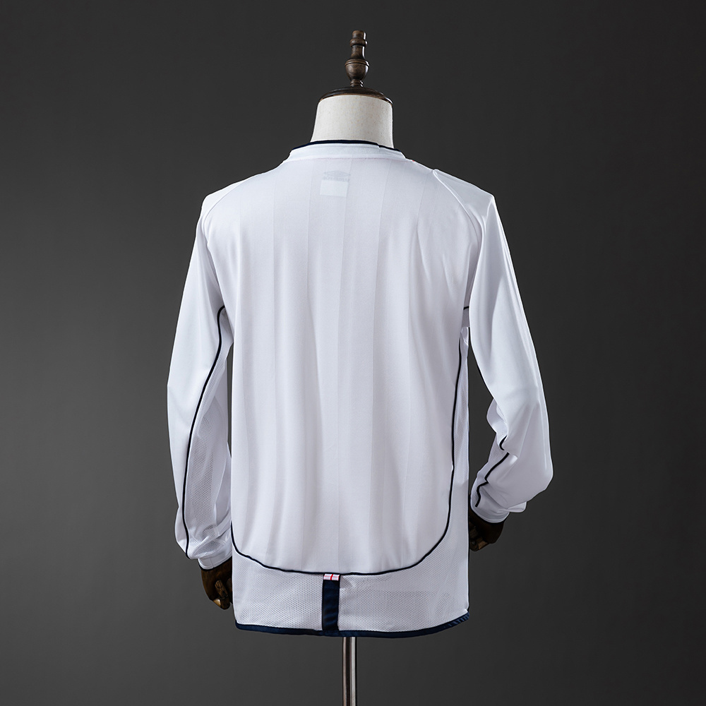 Long Sleeve 2002 England home Jersey