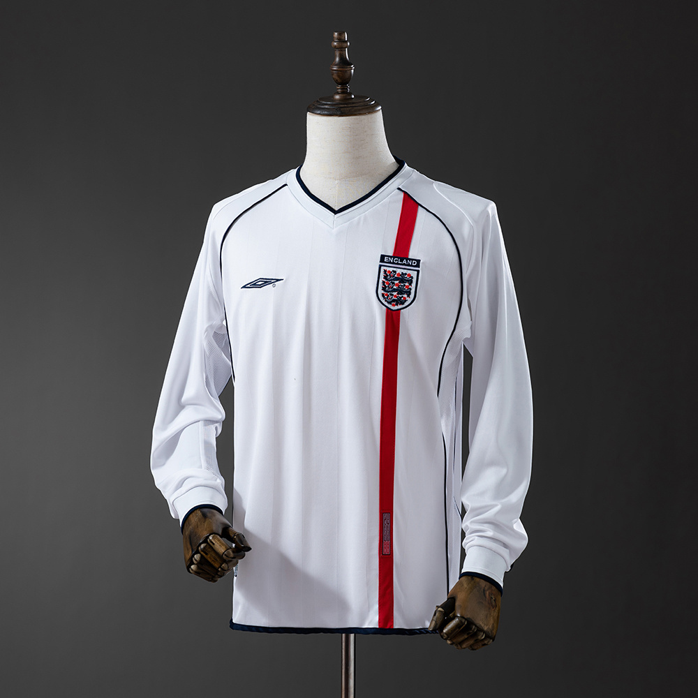 Long Sleeve 2002 England home Jersey