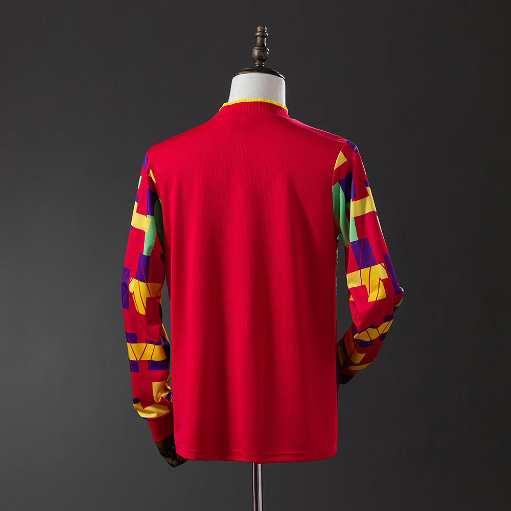 1996 England Goalkeeper Long Sleeve Retro Jersey