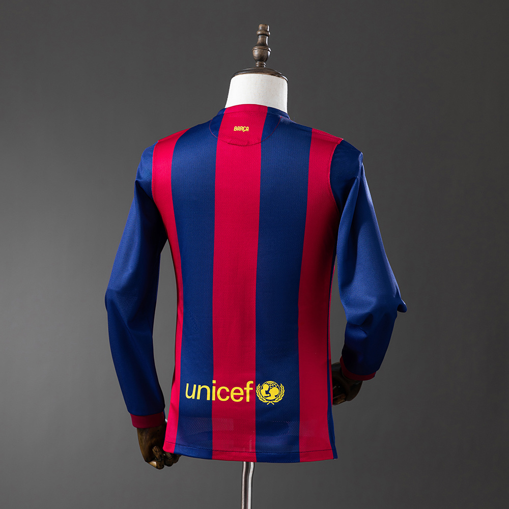 Long sleeves 2014-2015 Barcelona home jersey