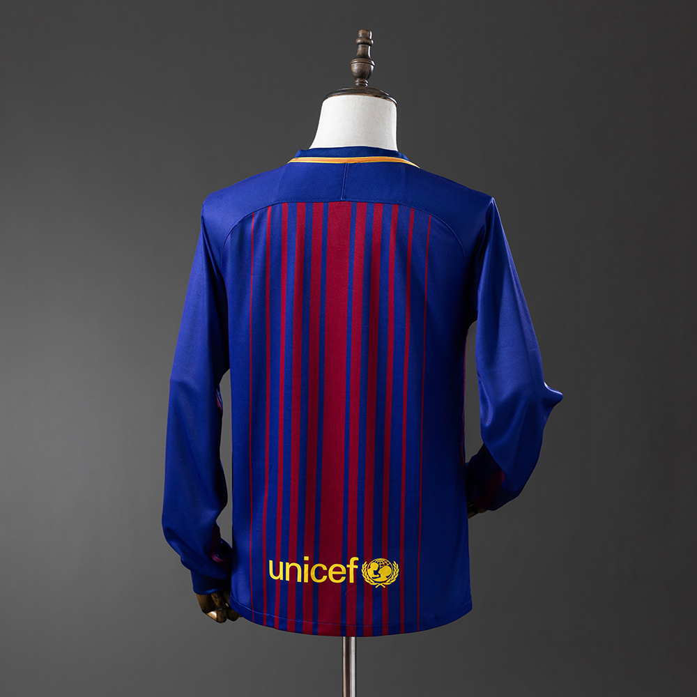 Long sleeves 2017-2018 Barcelona home jersey