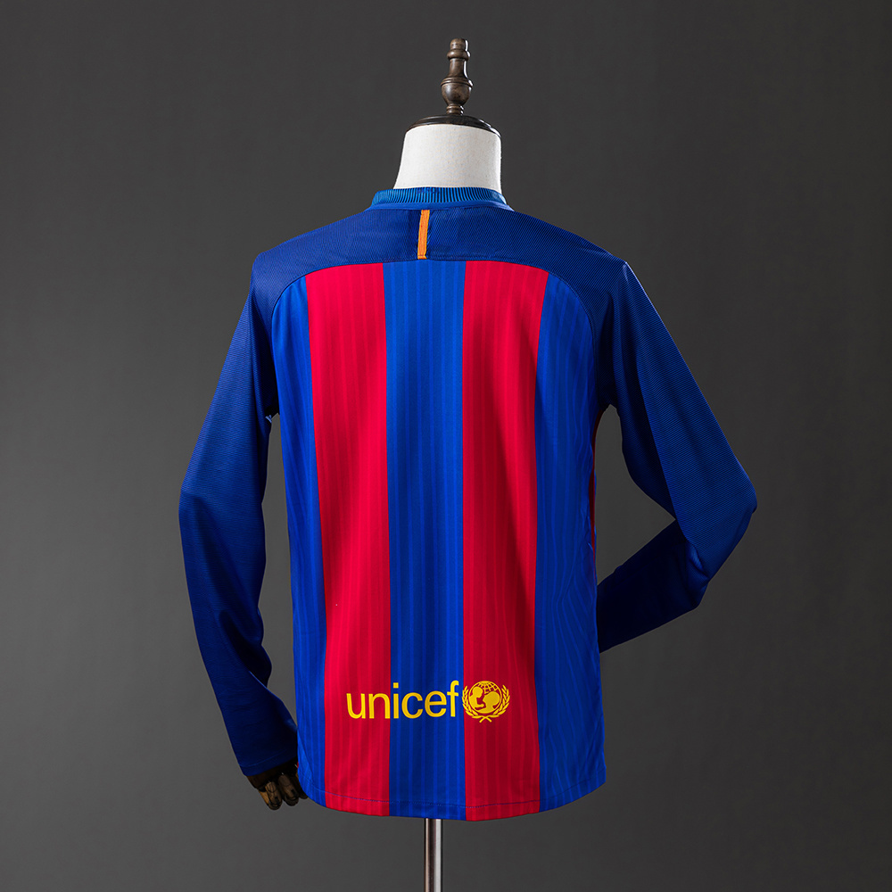 Long sleeves 2016-2017 Barcelona home jersey