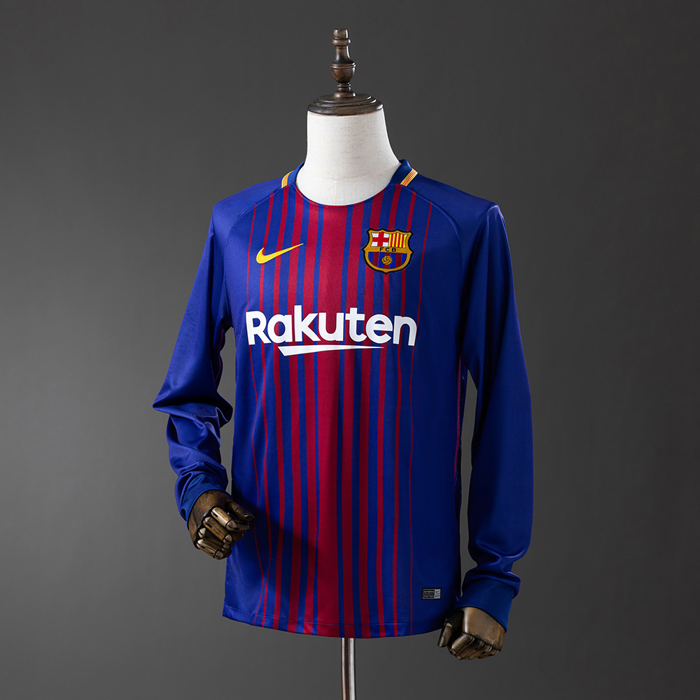 Long sleeves 2017-2018 Barcelona home jersey