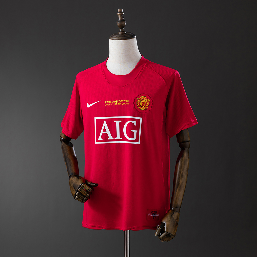 Champions League 2007-2008 Manchester United home jersey