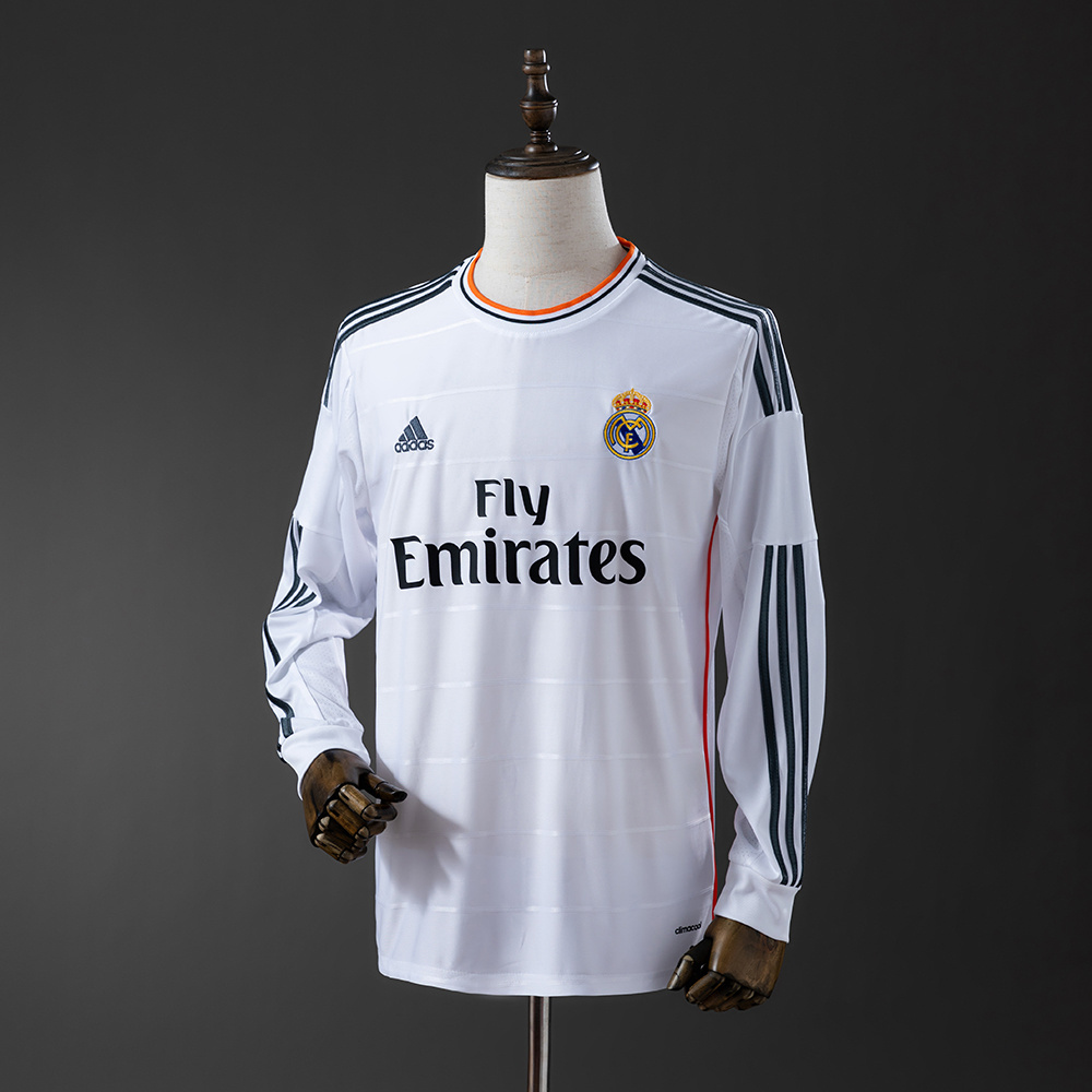 Long sleeves 2013-2104 Real Madrid home jersey