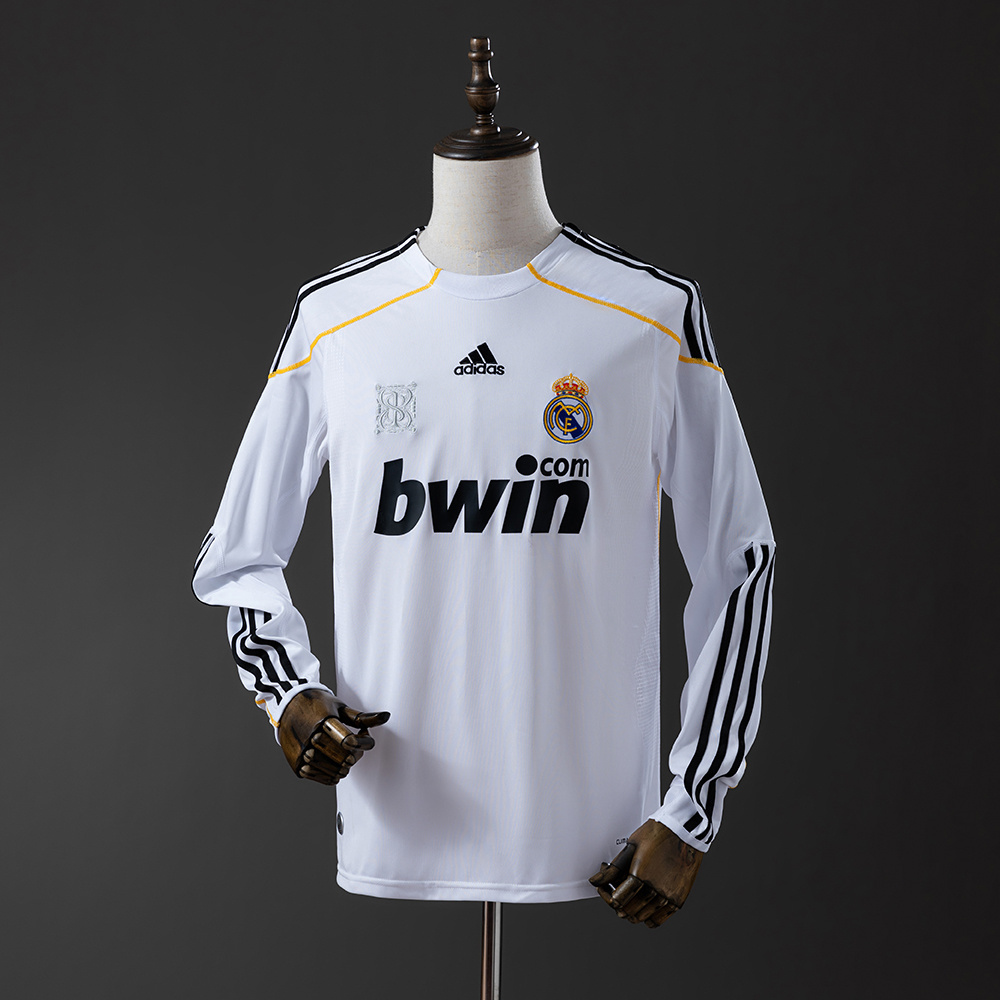 Long sleeves 2009-2010 Real Madrid home jersey