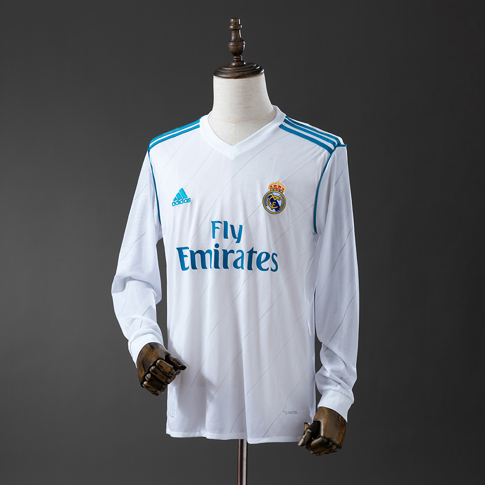 Long sleeves 2017-2018 Real Madrid home jersey