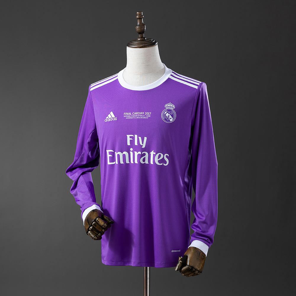 Long sleeves 2016-2017 Real Madrid away jersey