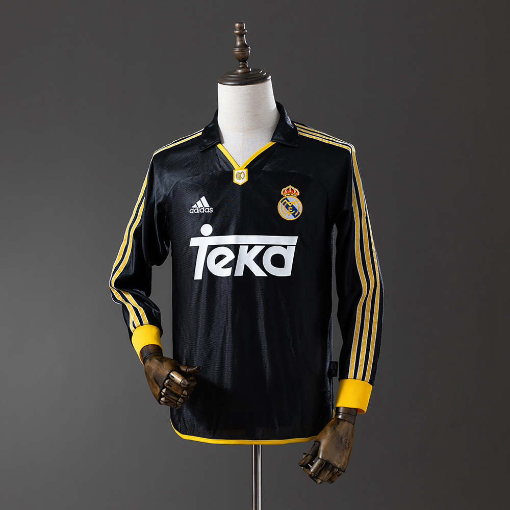 Long sleeves 1999-2001 Real Madrid home jersey