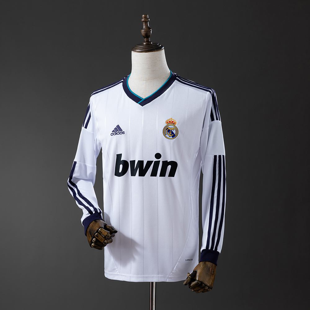 Long sleeves 2012-2013 Real Madrid home jersey