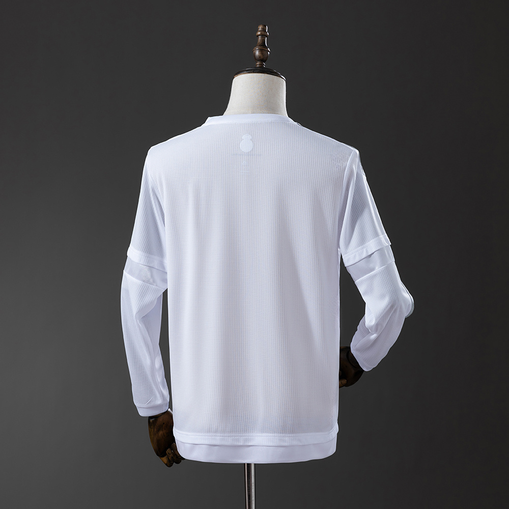Long sleeves 2015-2016 Real Madrid home jersey