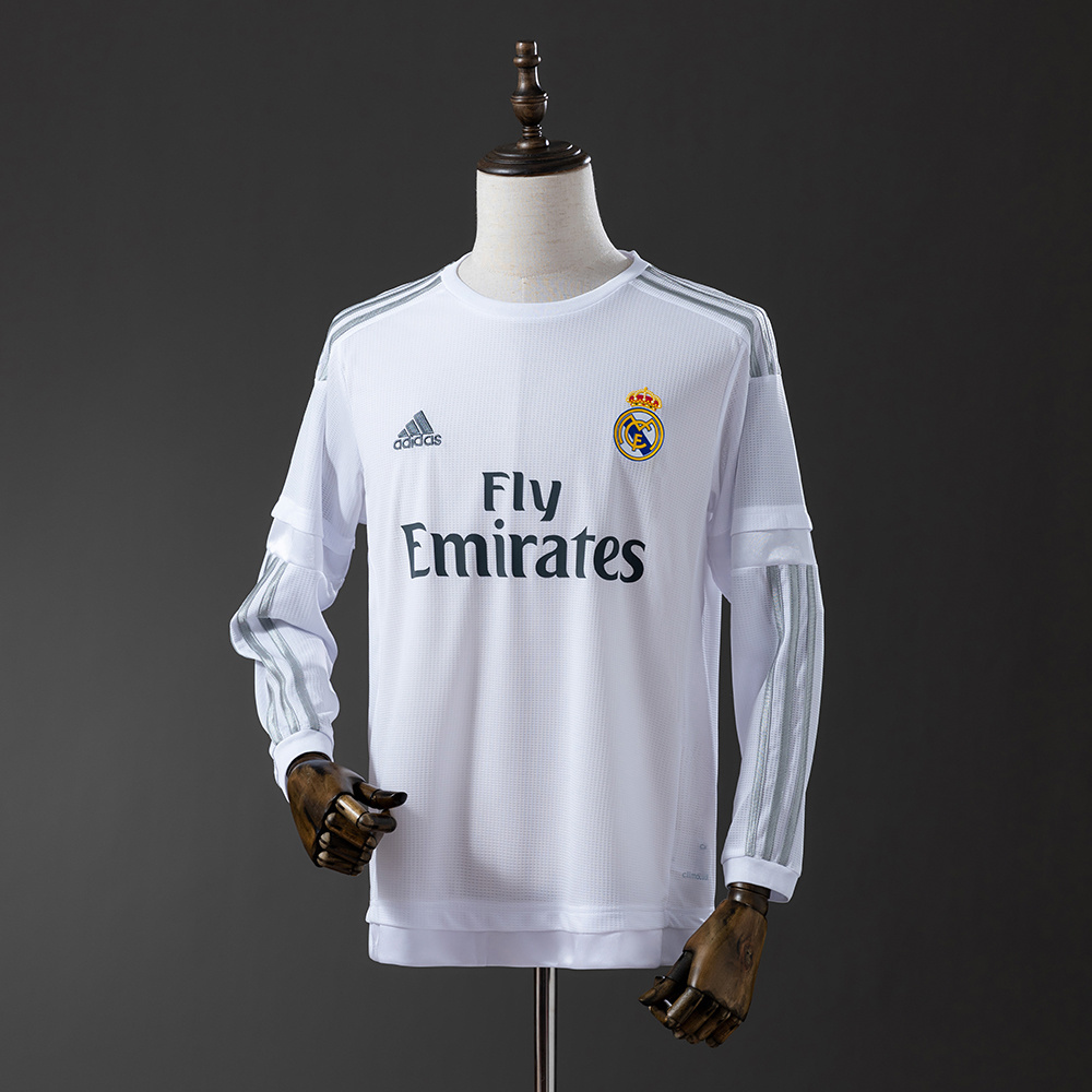Long sleeves 2015-2016 Real Madrid home jersey