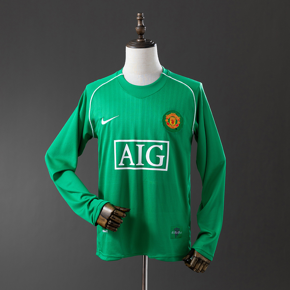 Long Sleeves 2007-2008 Manchester United Goalkeeper Jersey