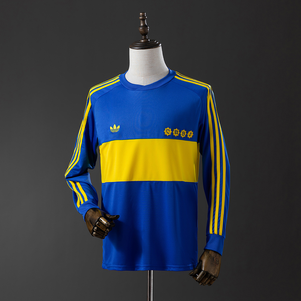 Long sleeves 1981 Boca Juniors home Jersey